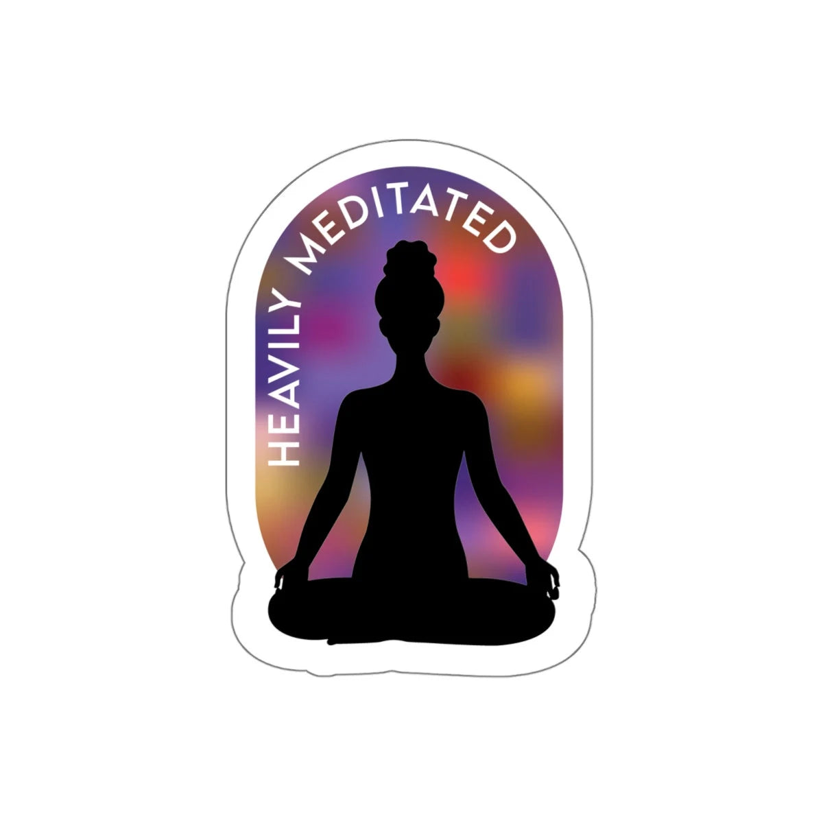 meditating-aura-heavily-meditated-sticker