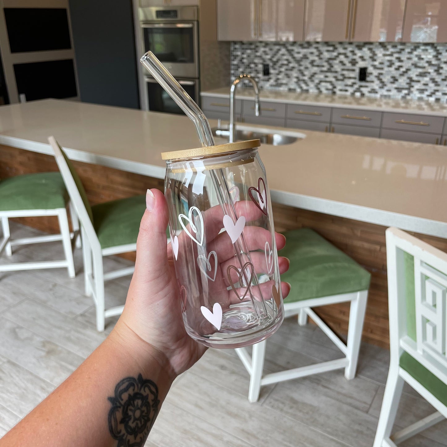 Heart Glass Tumbler
