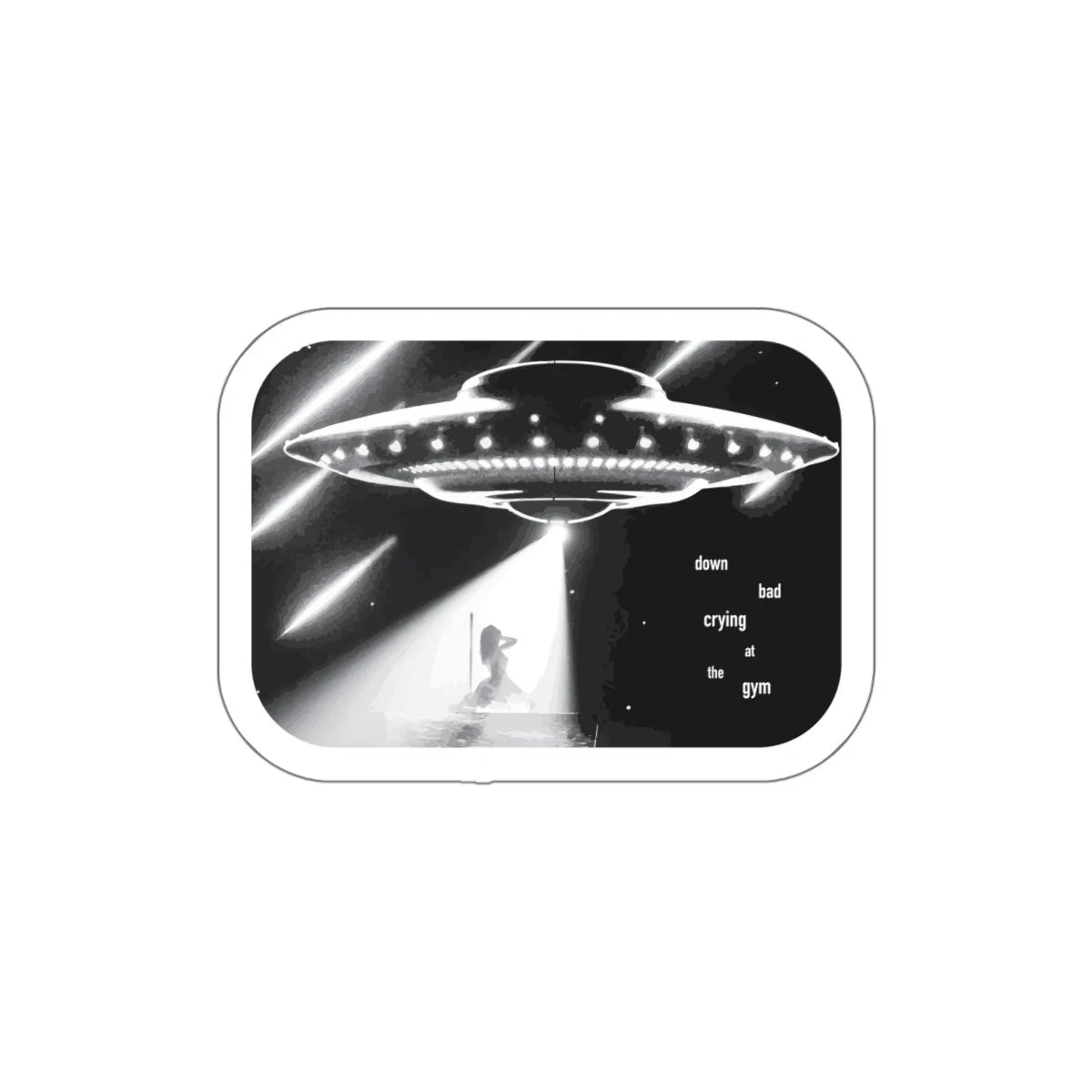 Picture of UFO and girl with Down Bad lyrics